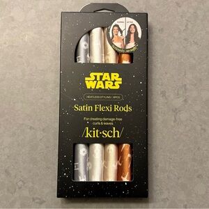 Kitsch x Star Wars Satin Flexi Rods Heatless Styling Hair Curlers 6-Pack NIB
